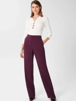 Womem Hobbs Workwear|Adelia Straight Trousers