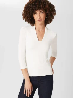 Womem Hobbs Workwear|Aimee Double Fronted Top