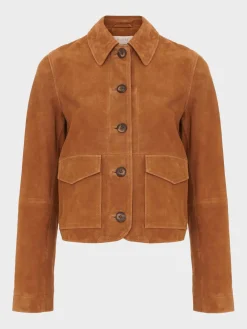 Womem Hobbs Coats & Jackets|Ashlee Suede Jacket