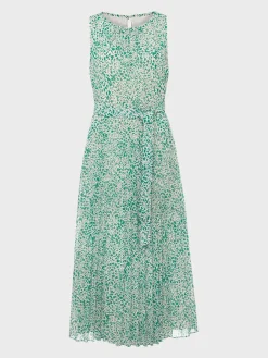 Womem Hobbs Dresses|Blythe Pleated Midi Dress