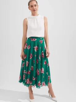 Womem Hobbs Skirts|Carly Floral A Line Skirt