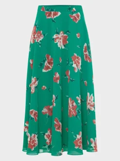 Womem Hobbs Skirts|Carly Floral A Line Skirt