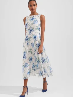 Womem Hobbs Dresses|Carly Floral Midi Dress