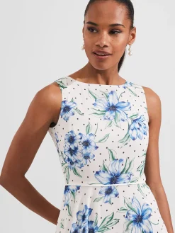 Womem Hobbs Dresses|Carly Floral Midi Dress