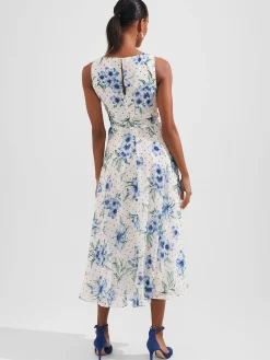 Womem Hobbs Dresses|Carly Floral Midi Dress