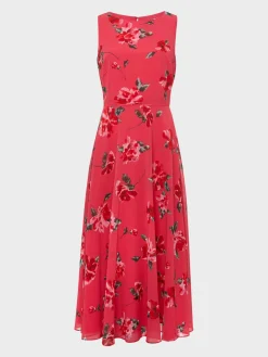 Womem Hobbs Dresses|Carly Floral Midi Dress
