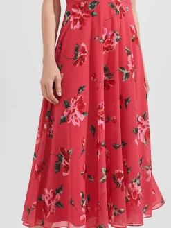 Womem Hobbs Dresses|Carly Floral Midi Dress