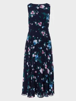 Womem Hobbs Dresses|Carly Floral Midi Dress