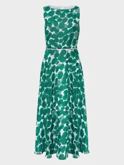 Womem Hobbs Dresses|Carly Spot Midi Dress