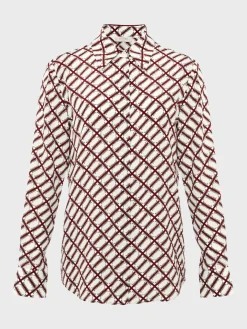 Womem Hobbs Workwear|Eva Printed Silk Blouse