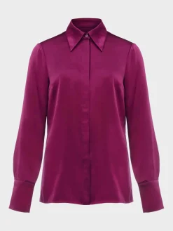 Womem Hobbs Workwear|Eva Silk Fitted Shirt