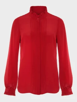 Womem Hobbs Workwear|Gracie Silk Frill Blouse