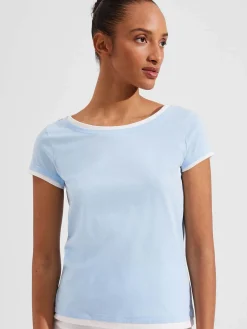 Womem Hobbs Tops|Peony Cotton T-Shirt