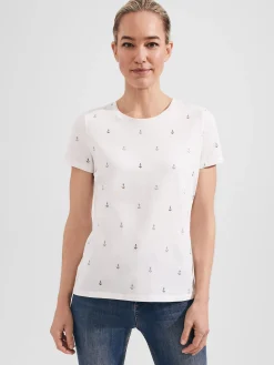 Womem Hobbs Tops|Pixie Cotton Printed T-Shirt