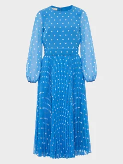 Womem Hobbs Dresses|Selena Spot Fit And Flare Dress