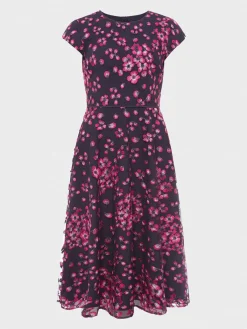 Womem Hobbs Dresses|Tia Floral Embroidered Dress
